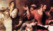 STROZZI, Bernardo Banquet at the House of Simon (detail) er oil painting artist